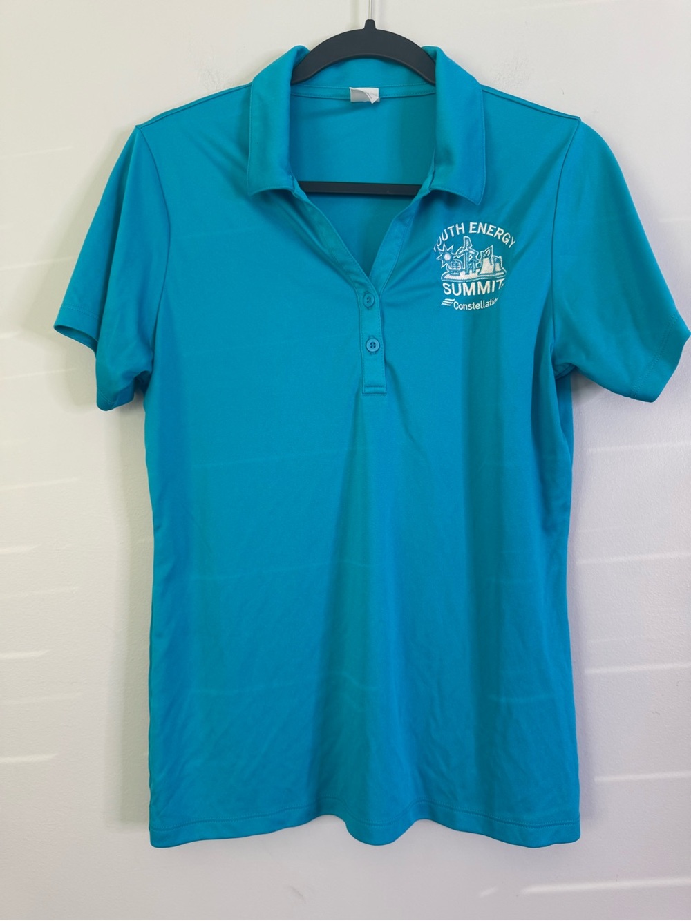 Sport-Tek Youth Energy Summit Constellation Teal Polo Shirt Women’s Medium